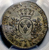1784-A PCGS AU 53 Louis XVI France 1/5 Ecu 24 Sols Paris Mint 13k Silver Coin POP 1/0 (26060402C)