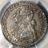 1786-Q PCGS AU 55 France Louis XVI 1/5 Ecu 24 Sols Rare Perpignan Mint Silver Coin 29k POP 1/0 (2602203C)