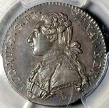 1788-H PCGS MS 62 France Louis XVI 1/5 Ecu 24 Sols 21k Silver Coin (26090402C)