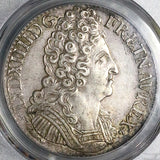 1711-X PCGS AU 55 France Ecu Louis XIV Amiens Mint Silver Coin POP 1/0 (25070602D)