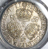 1711-X PCGS AU 55 France Ecu Louis XIV Amiens Mint Silver Coin POP 1/0 (25070602D)