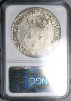 1716-A NGC XF 45 France Louis XV Ecu Paris Mint Overstruck Silver Coin (25060101D)