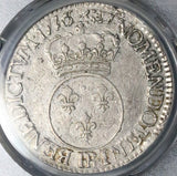 1716-BB PCGS VF 35 France Louis XV Ecu Strasbourg Mint Overstruck Silver Coin POP 1/0 (26071601C)
