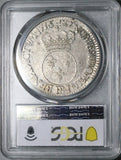 1716-BB PCGS VF 35 France Louis XV Ecu Strasbourg Mint Overstruck Silver Coin POP 1/0 (26071601C)