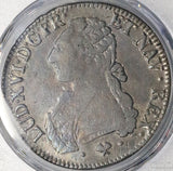 1776-L PCGS VF 25 France Louis XVI Ecu Crown Bayonne Mint Silver Coin (26022802C)
