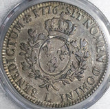 1776-L PCGS VF 25 France Louis XVI Ecu Crown Bayonne Mint Silver Coin (26022802C)