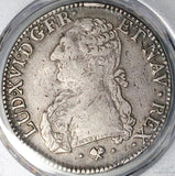 1776-L PCGS VF 30 France Louis XVI Ecu Crown Bayonne Mint Silver Coin (25082703C)