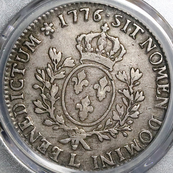 1776-L PCGS VF 30 France Louis XVI Ecu Crown Bayonne Mint Silver Coin (25082703C)