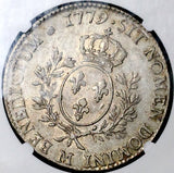 1779-M NGC AU 53 France Louis XVI Ecu Toulouse Mint Crown Pedigree Silver Coin POP 1/0 (26032902D)
