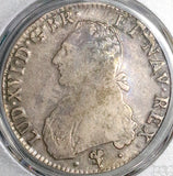 1784-L PCGS VF 20 France Louis XVI Ecu Crown Bayonne Coin POP 1/2 (23070803C)