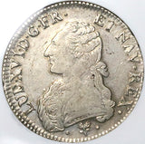 1786-L NGC AU 50 France Louis XVI Ecu Crown Bayonne Mint Silver Coin (24021802C)