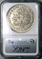 1786-L NGC AU 50 France Louis XVI Ecu Crown Bayonne Mint Silver Coin (24021802C)
