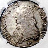 1788-M NGC AU 55 France Louis XVI Ecu Toulouse Mint Crown Pedigree Silver Coin (26032901D