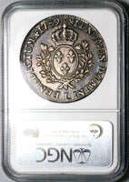 1789-L NGC AU 53 France Louis XVI Ecu Crown Bayonne Mint Silver Coin (25050502C)