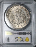 1790/70-A PCGS AU 55  Louis XVI France Ecu Paris Mint Overdate Silver Coin POP 1/0 (26051702C)