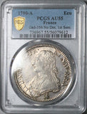 1790/70-A PCGS AU 55  Louis XVI France Ecu Paris Mint Overdate Silver Coin POP 1/0 (26051702C)