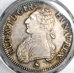 1791-A PCGS MS 63 France Louis XVI Ecu Paris Mint Silver Coin POP 3/0 (25102401C)