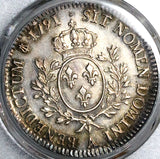 1791-A PCGS MS 63 France Louis XVI Ecu Paris Mint Silver Coin POP 3/0 (25102401C)