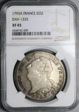 1793-A NGC XF 45 France Louis XVI Ecu 6 Livres Constitution Paris Coin (23121701C)