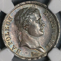 1809-A NGC MS 62 France 1 Franc Napoleon I Paris Silver Coin POP 1/3 (23061502C)