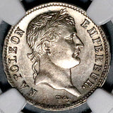 1811-D NGC AU 58 France Napoleon 1 Franc Lyon Rare Silver Coin POP 3/3 (26061603C)