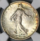 1905 NGC MS65 France 1 Franc Sower Semeuse Paris Mint GEM Silver Coin POP 1/2 (25120903C)