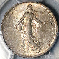 1910 PCGS MS 63 France 1 Franc Sower Mint State Paris Silver Coin (25090502C)