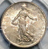 1910 PCGS MS 63 France 1 Franc Sower Mint State Paris Silver Coin (25090502C)