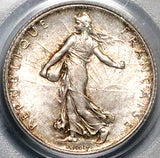 1910 PCGS MS 65 France 1 Franc Sower Mint State Paris Gem Silver Coin (26011101C)