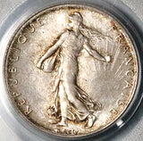 1910 PCGS MS 65 France 1 Franc Sower Mint State Paris Gem Silver Coin (26011101C)