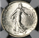 1910 NGC MS 65 France 1 Franc Sower Mint State Paris Gem Silver Coin (26011102C)