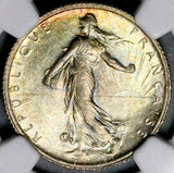 1911 NGC MS 65 France 1 Franc Sower Paris Gem Silver Coin POP 3/0 (26072601D)