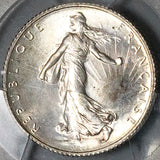 1920 PCGS MS 65 France 1 Franc Sower Silver Mint State Last Year Coin (23070203C)