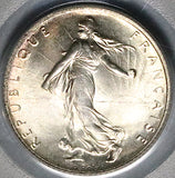 1920 PCGS MS 66 France 1 Franc Sower Mint State Last Year Silver Coin (25042301C)