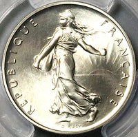 1972 PCGS SP 68 France 1 Franc Piefort Specimen Rare 150 Minted COA Silver Coin (25081101C)