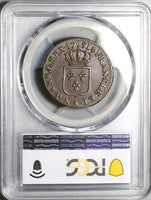 1791-A PCGS AU 50 France Sol Louis XVI Paris Mint Heron Royal Coin (25100203C)