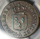 1791-A PCGS MS 62 France Sol Louis XVI Paris Mint Royal Copper Coin POP 1/1 (25072403C)