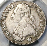 1779-Q PCGS VF 35 France Louis XVI 24 Sols Perpignan 1/5 Ecu Rare Silver Coin POP 1/0 (23112201C)