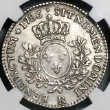 1786-R NGC VF France 24 Sols Louis XVI 1/5 Ecu Greyhound 87k Coin (23072002C)
