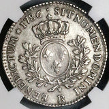 1786-R NGC VF France 24 Sols Louis XVI 1/5 Ecu Greyhound 87k Coin (23072002C)