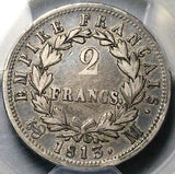 1813-M PCGS VF 30 France 2 Francs Napoleon I Toulouse Mint Silver Coin POP 1/1 (25061304C)