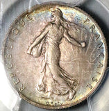 1904 PCGS MS 63 France 2 Francs Semeuse Sower Paris Mint Silver Coin (24112802C)