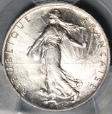 1919 PCGS MS 63 France 2 Francs Semeuse Sower Paris Mint Silver Coin (26041601C)