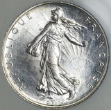 1919 NGC MS 67 France 2 Francs Semeuse Sower Silver Coin POP 3/0 (21101706D)