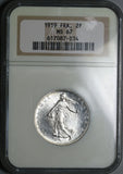 1919 NGC MS 67 France 2 Francs Semeuse Sower Silver Coin POP 3/0 (21101706D)
