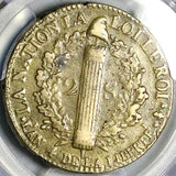 1792-A PCGS VF 30 France Louis XVI 2 Sols Constitution Paris Mint Coin (25100204C)