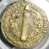 1792-A PCGS VF 30 France Louis XVI 2 Sols Constitution Paris Mint Coin (25100204C)