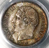 1857-A PCGS MS 64 France 50 Centimes Napoleon III Silver Coin POP 3/2 (26012302C)