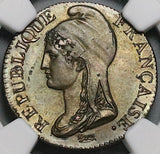 1795-A NGC MS 63 France 5 Centimes L'an 4 Directoire Paris Mint Coin (23111504C)