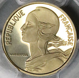 1972 PCGS SP 68 France 5 Centimes Piefort Specimen Paris Silver Mintage 150 Coin (25060103C)